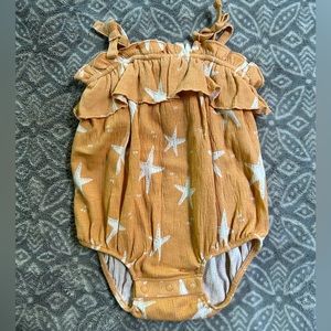 Little Co baby girl romper. Size 3 months